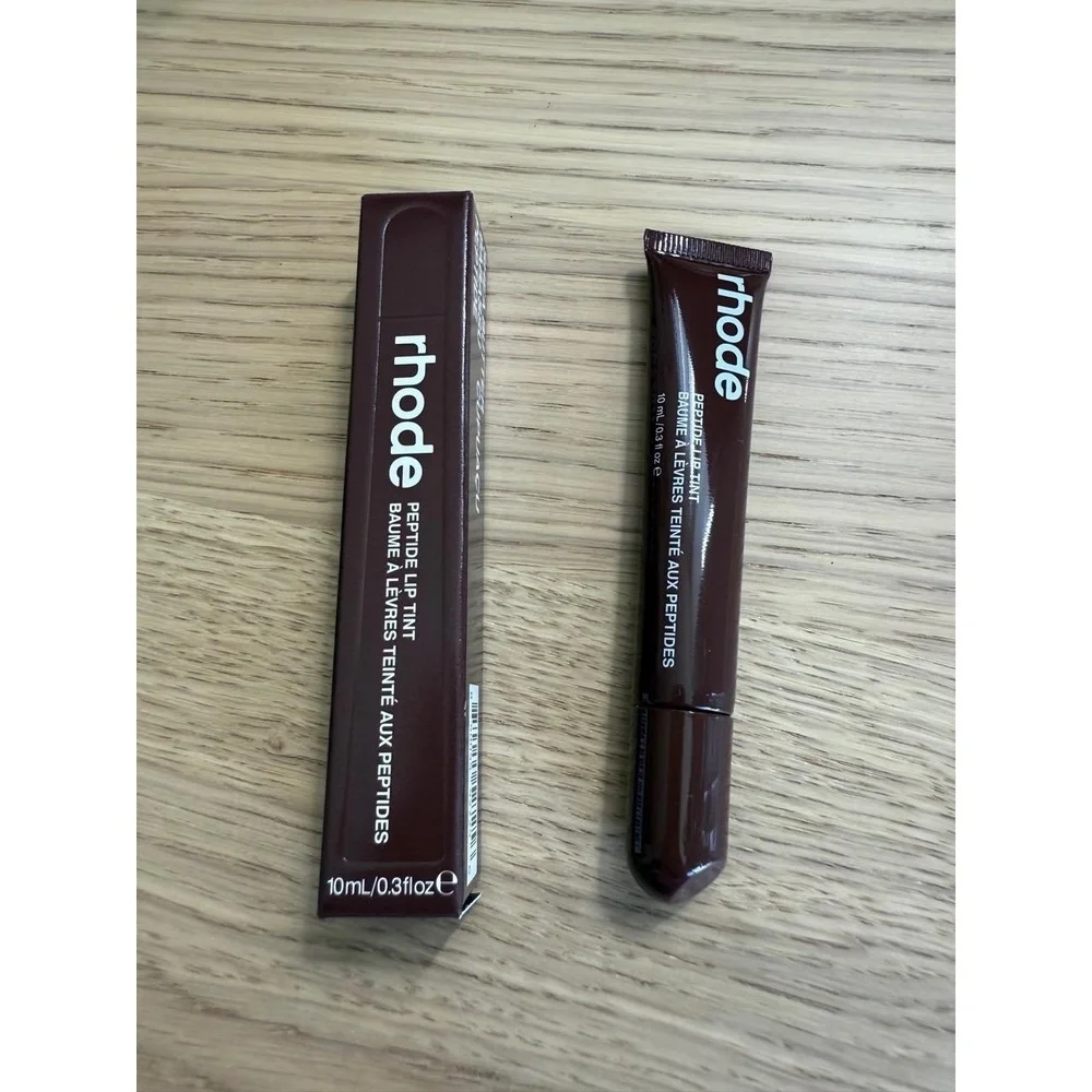 NIB Rhode Peptide Lip Tint Nourishing Glaze Espresso